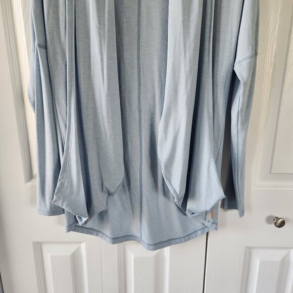 Lucy Enlightening Light Blue Wrap Sweater Cardigan - Picture 9 of 9